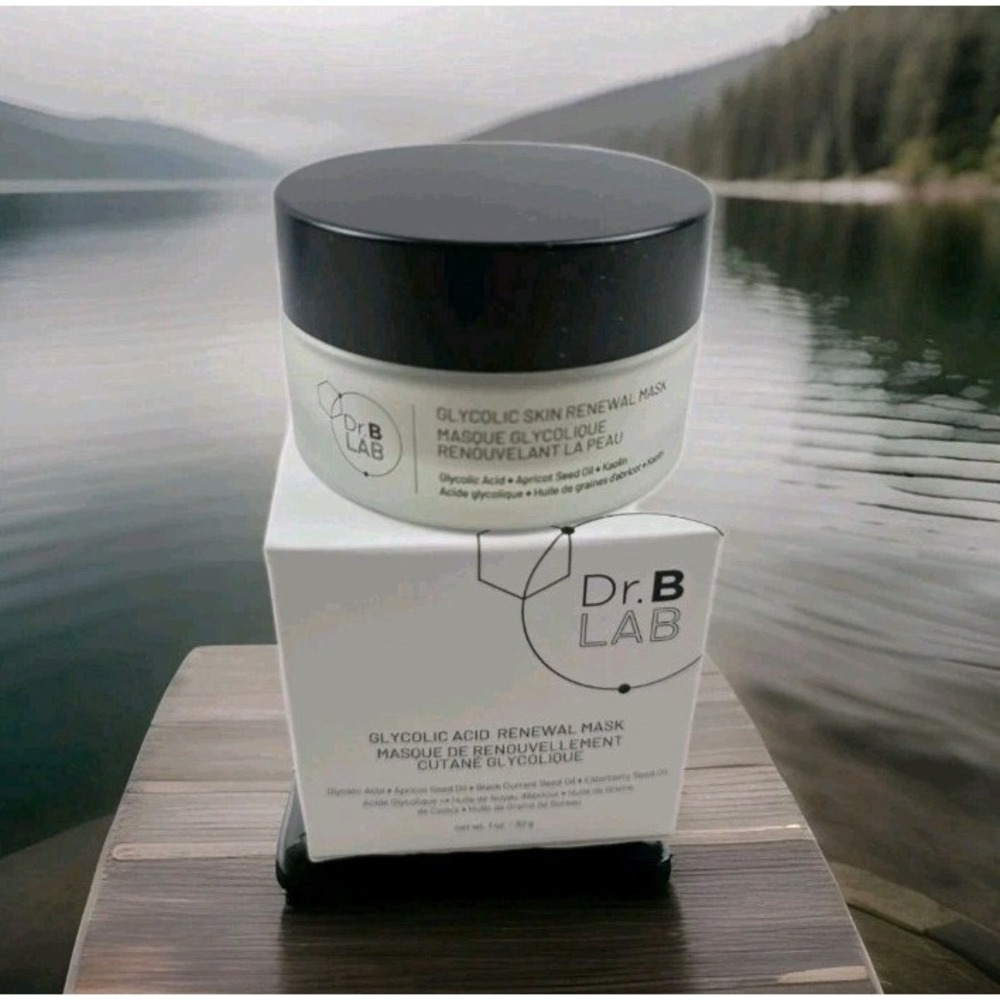 Dr. B Lab Glycolic Acid Renewal Mask 1 oz/30 g Full Size Refines Skin Texture